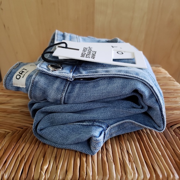 OAT Mid Rise Straight Ankle Jeans Size 25 NEW! - Picture 1 of 12